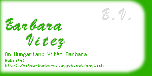 barbara vitez business card